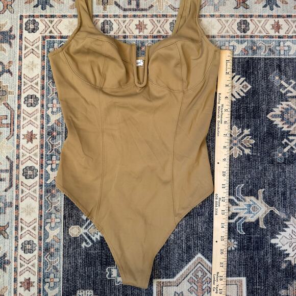 Good American Scuba U Corset Bodysuit in Pecan Women’s Size 3 - Picture 10 of 10